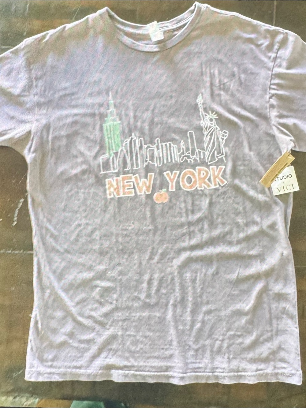Vici Vintage Wash T-Shirt. Size Large